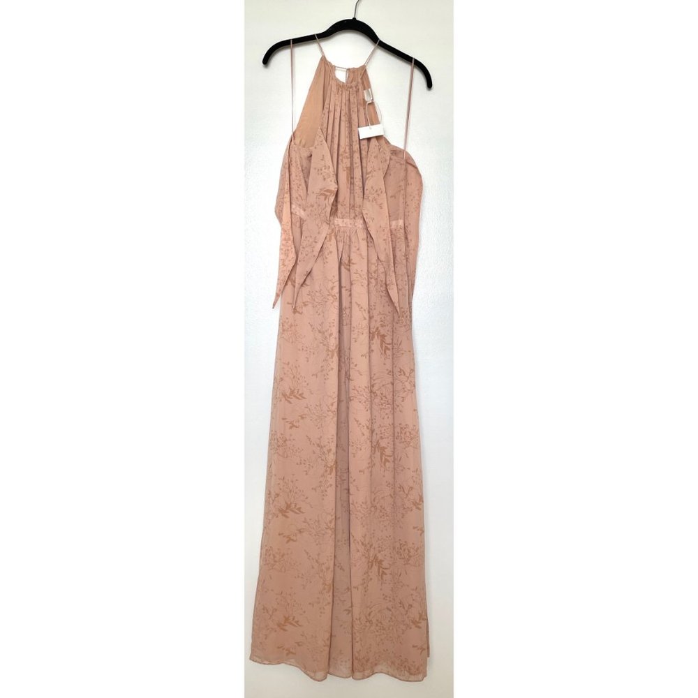 TJD Floral Flowy Goddess Halter Maxi Dress - Picture 6 of 8